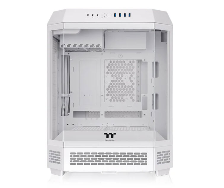 Milwaukee PC - Thermaltake The Tower 600 Snow - Mid-Tower, No PSU, ATX, 2xCT140 Fans, BTF/Project Zero/Project Stealth, 3xTG