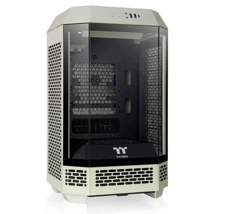 Milwaukee PC - Thermaltake The Tower 250 Mini Tower(Matcha Green) - No PSU, mini-ITX, 2xCT120 Fans, TG