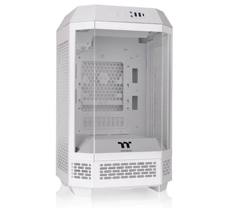 Milwaukee PC - Thermaltake The Tower 250 Mini Tower(Snow) - No PSU, mini-ITX, 2xCT120 Fans, TG