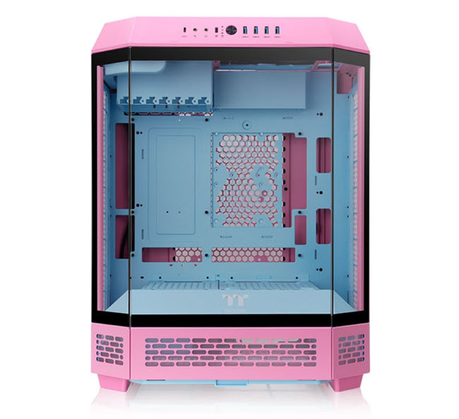 Milwaukee PC - Thermaltake The Tower 600 Bubble Pink - Mid-Tower, No PSU, ATX, 2xCT140 Fans, BTF/Project Zero/Project Stealth, 3xTG