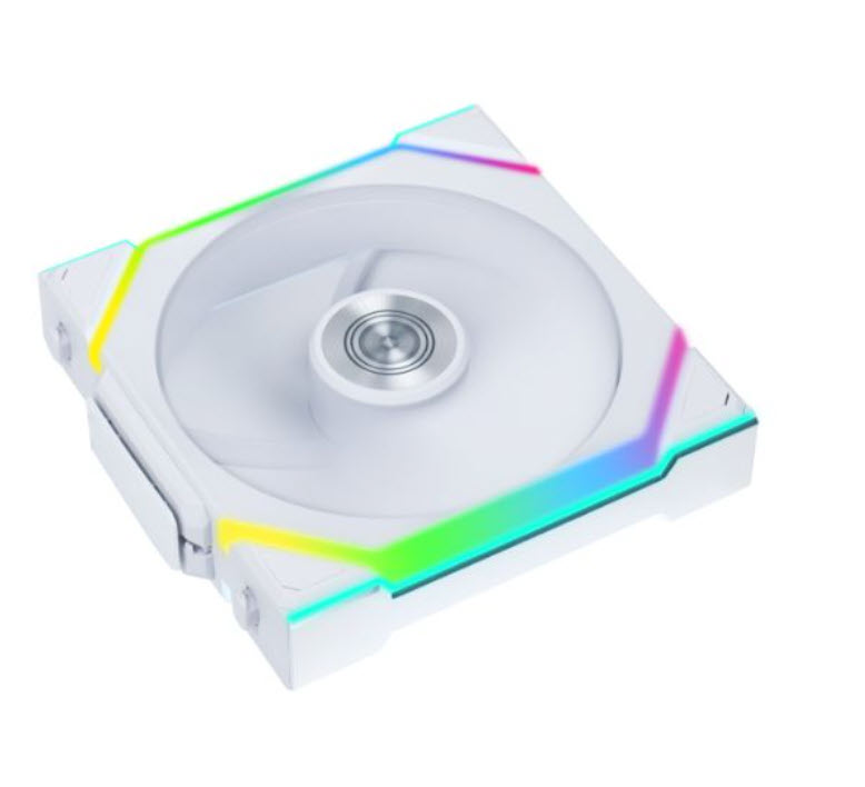 Milwaukee PC - Lian-Li UNI FAN SL 120 (White) Single REVERSE 120mm Wireless RGB Fan - requires transmitter