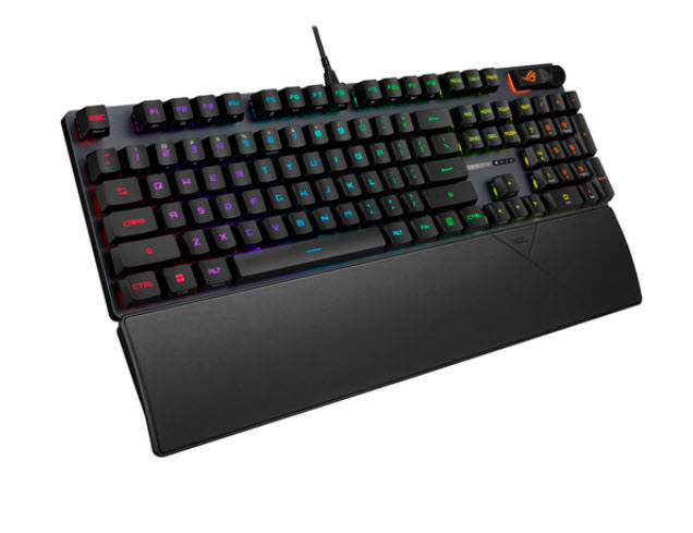 Milwaukee PC - Asus ROG Strix Scope II RX Keyboard - RX Red Switches, 1000Hz, Aura Sync , Detachable Wrist Rest