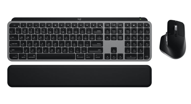 Milwaukee PC - Logi MX Keys S Combo for Mac - Bluetooth, BLE, Backlit, Space Grey
