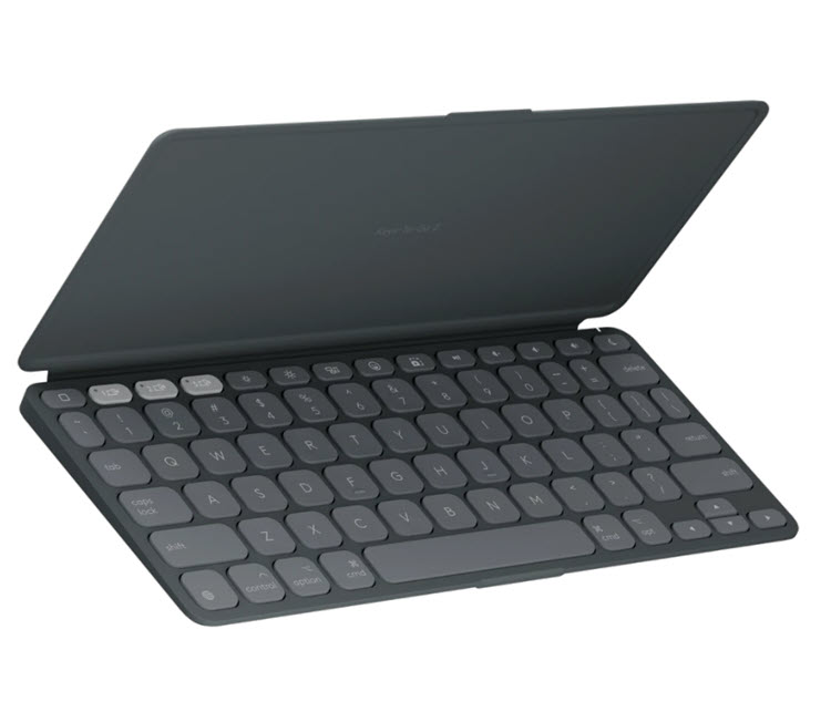 Milwaukee PC - Logitech Keys-To-Go 2 for iPad - BT, Scissor Keys, Logi Options+, w/Cover, Graphite