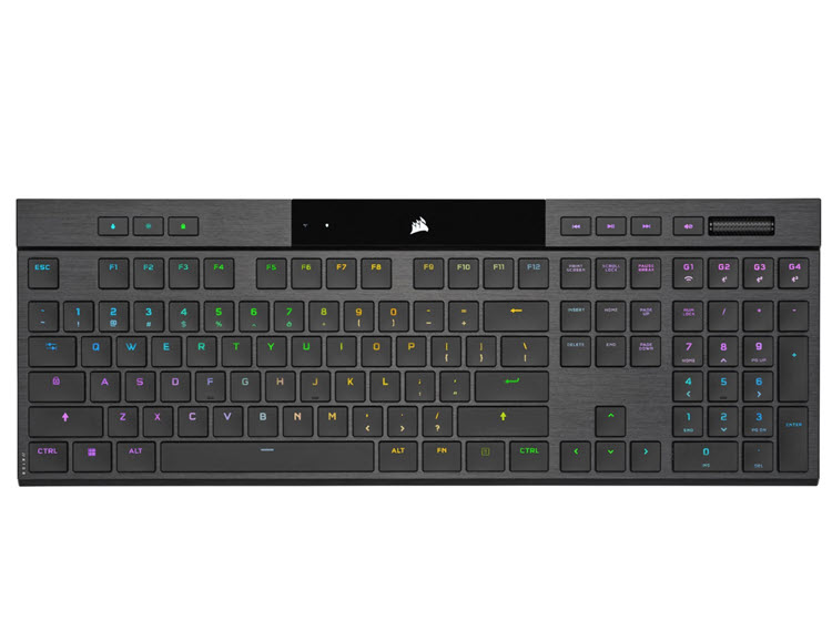 Milwaukee PC - Corsair K100 AIR WIRELESS Keyboard - 100%, NKRO,Cherry MX Ultra LP Tactile, Mechanical, 8000Hz, RGB