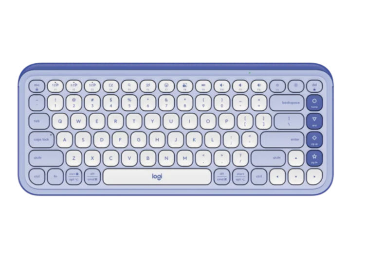 Milwaukee PC - Logitech POP Icon Keys (Lilac & Off-white) - Action Keys, Logi Options+ App, BT