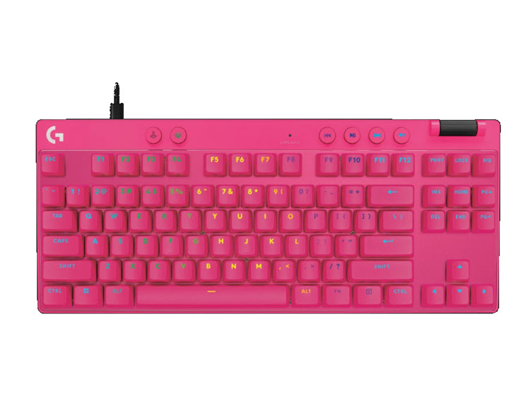 Milwaukee PC - Logitech PRO X TKL Rapid (Pink) - USB-C, Magnetic Analog Switches, KEYCONTROL, LIGHTSYNC RGB