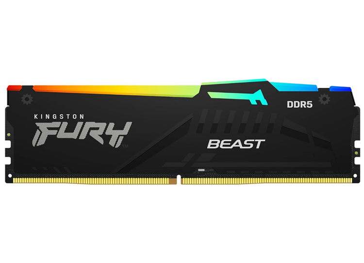 Milwaukee PC - Kingston FURY Beast RGB 16GB DDR5-6000MHz, EXPO, XMP, CL36, 1Rx8, Black