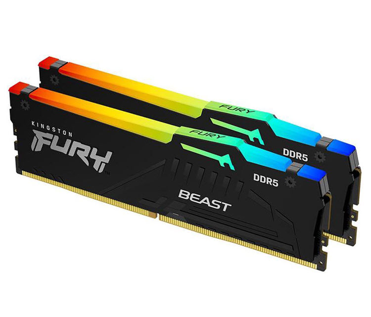 Milwaukee PC - Kingston FURY Beast 32GB kit (2x16GB) RGB DDR5-6000, Intel XMP, 1Rx8, CL30