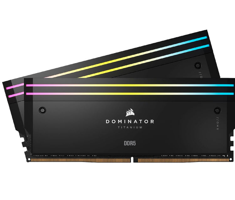 Milwaukee PC - Corsair DOMINATOR TITANIUM RGB 64GB Kit (2x32GB) DDR5-6600MH/z, CL32, Intel XMP 3.0 — Black