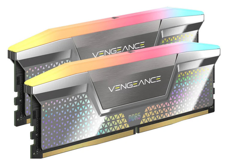 Milwaukee PC - CORSAIR VENGEANCE RGB 48GB Kit (2x24GB) DDR5-8400MT/s  CUDIMM  CL40, XMP 3.0, Silver