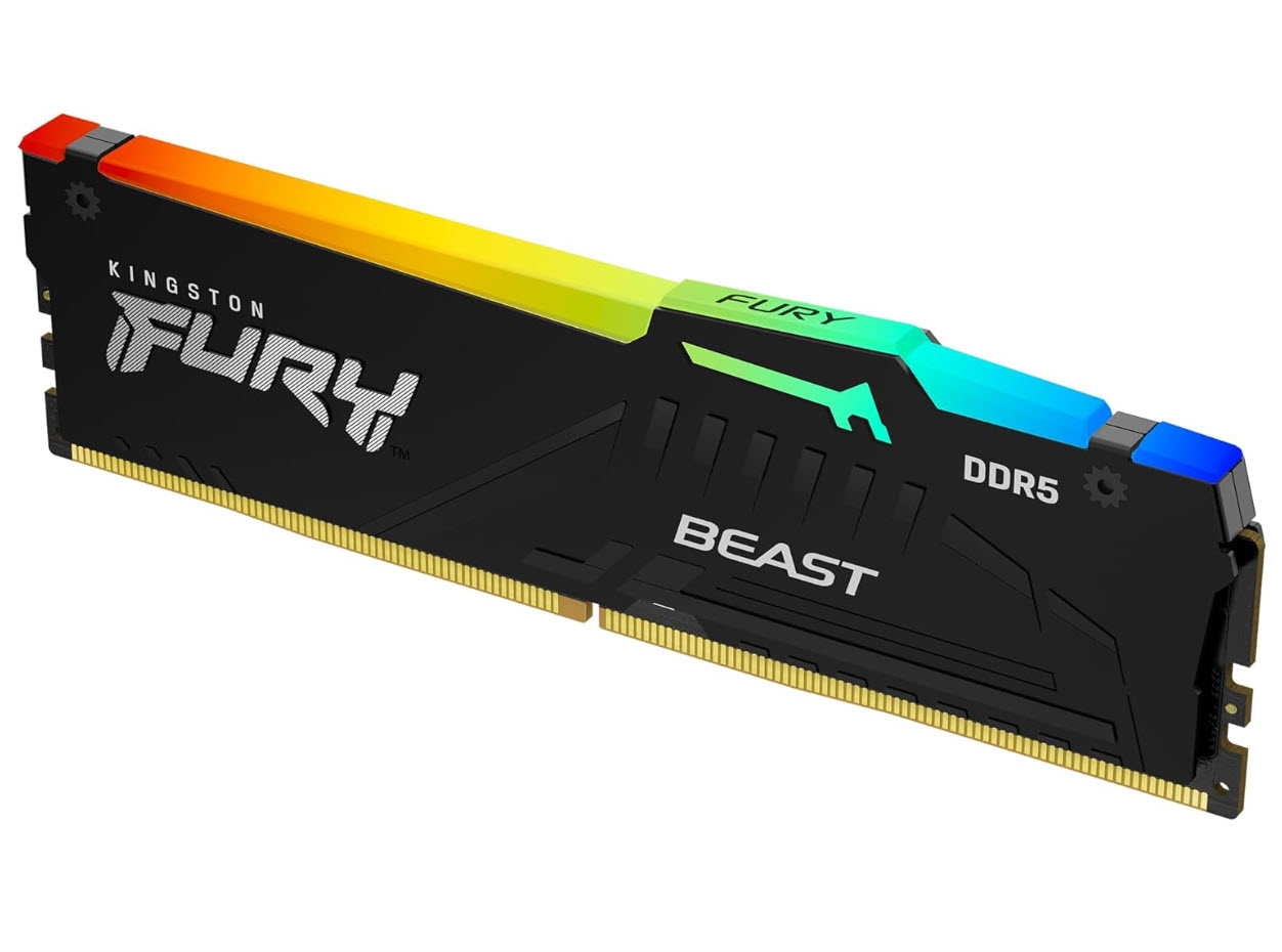 Milwaukee PC - Kingston Fury Beast RGB 32GB DDR5-6400MT/s  CL32, 2Rx8, EXPO, XMP, Black