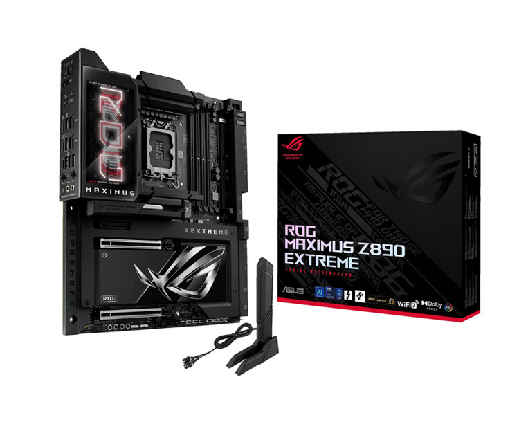 Milwaukee PC - ASUS ROG MAXIMUS Z890 EXTREME - E-ATX, Z890, s1851, AI,PCIe 5.0,4xDDR5, 6xM.2,4xSATA,  WiFi 7,2.5/10G LAN,BT5.4,TB5,Aura Sync