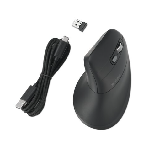 Milwaukee PC - Kensington Pro Fit Ergo MY630 EQ Rechargeable Mouse - Vertical Mouse , BT(LE)/2.4GHz, 5 Programable Buttons