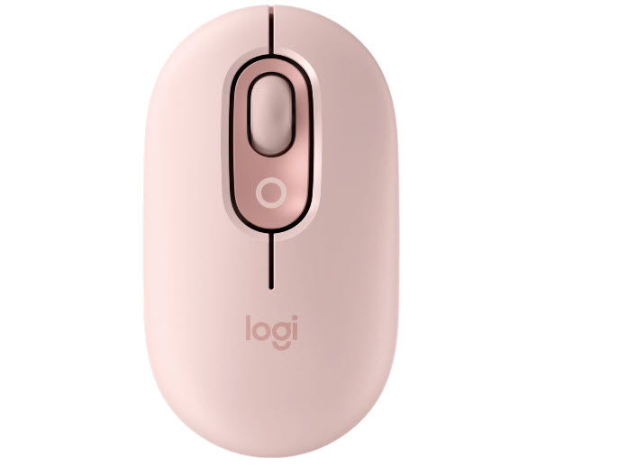 Milwaukee PC - Logitech Pop Mouse - w/Emoji Button,High Precision Optical Tracking, 1000DPI,  Rose