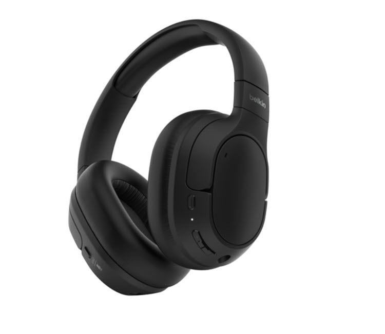 Milwaukee PC - Belkin SoundForm Isolate Headphones(Black) - Over Ear, BT 5.4,USB-C, Hybrid ANC, Clear Call Quality, Rechargeable