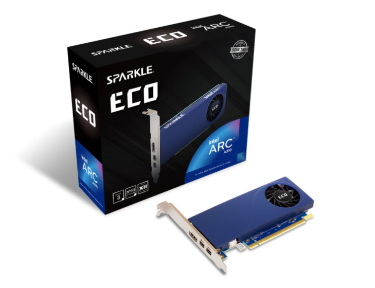 Milwaukee PC - SPARKLE ECO Arc A310 4GB GDDR6 PCIe4.0, 1 Slot, XeSS, TBP 50W, 1xHDMI, 2xminiDP