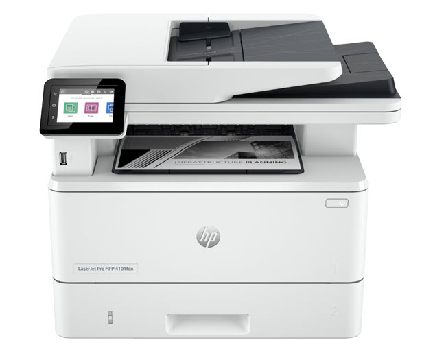 Milwaukee PC - HP LaserJet Pro 4101fdn AIO B/W Laser Printer, Dup, P/S/C/F, up to 42ppm,Wi-Fi, LAN, USB, Uses HP 148A/148X