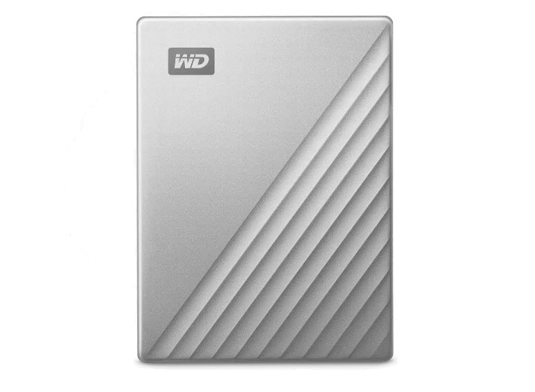 Milwaukee PC - Wester Digital - My Passport Ultra Portable HDD 2TB - USB-C, up to 5Gb/s, 256-bit AES, Silver