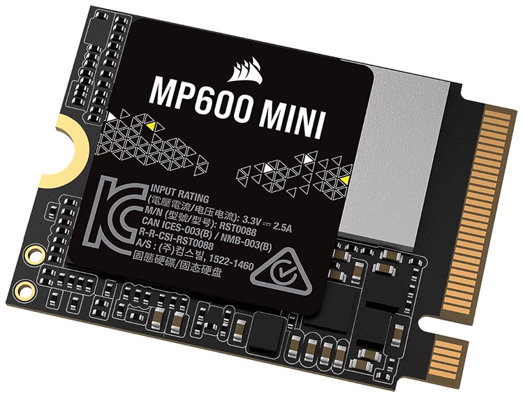 Milwaukee PC - CORSAIR MP600 MINI 1TB (Gen4) PCIe x4 NVMe M.2 2230 SSD - R/W 4,800MB/s