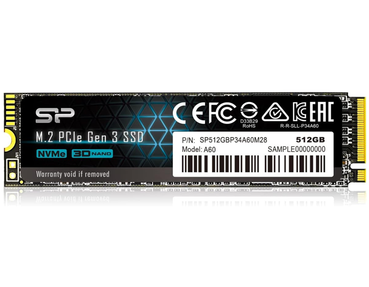 Milwaukee PC - Silicon Power 512GB NVMe M.2 PCIe Gen3x4 2280 R/W 2,200/1,600 MB/s SSD