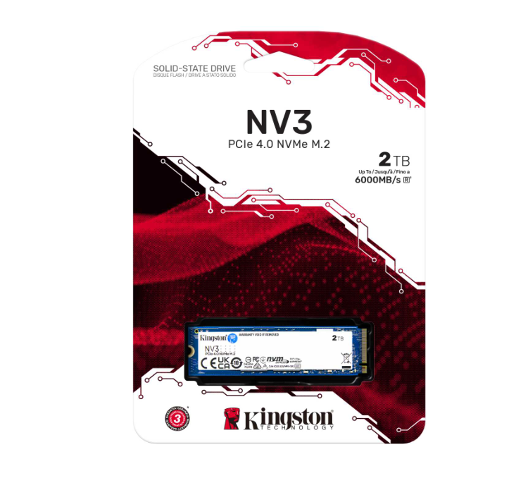 Milwaukee PC - Kingston 2TB NV3 NVMe M.2 2280 PCIe 4.0 Gen 4x4, w/Acronis, R/W 6,000/5,000MB/s