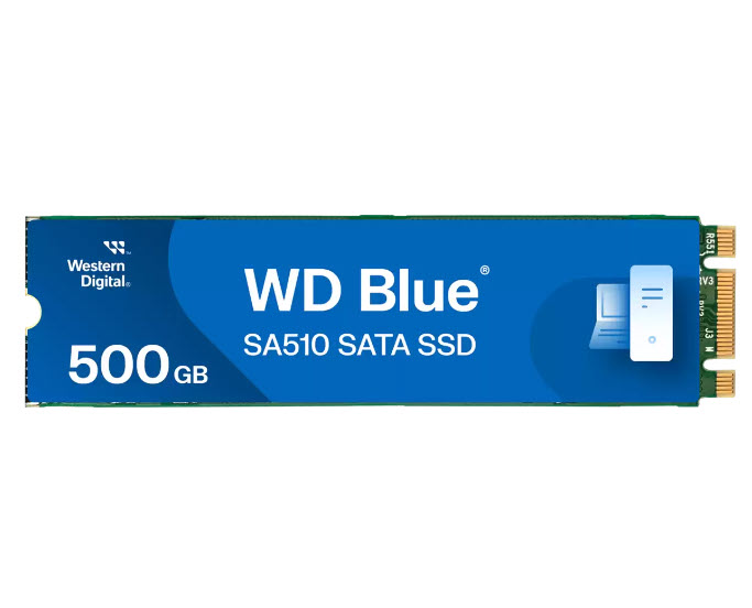 Milwaukee PC - WD Blue SA510 SATA SSD M.2 2280 - 500GB - R/W 560MB/s - 510MB/s