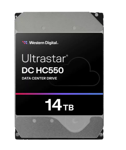 Milwaukee PC - WD Ultrastar DC HC550 - 14TB, 3.5" HHD, SASA, SE, EAMR, 512MB Cache, up to 262MB/s *Single Pack*