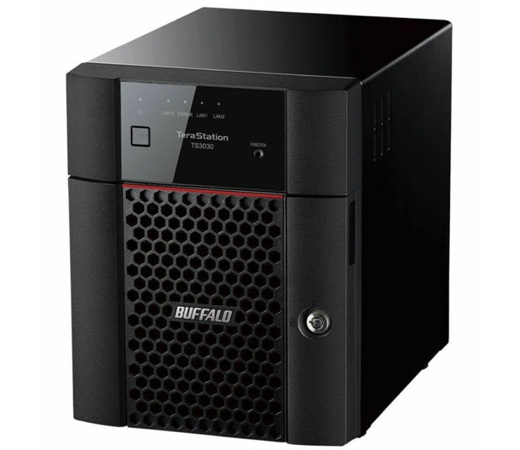 Milwaukee PC - Buffalo TeraStation 3430DN NAS 8TB(2x4GB), Btrfs, 2.5GbE, 1GbE, 0/1/5/6/10/JBOD (Individual Disks)