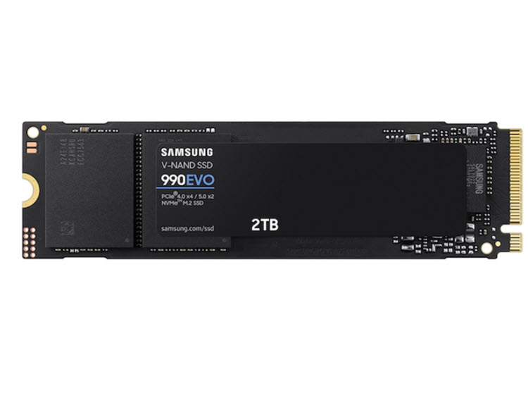 Milwaukee PC - Samsung 990 EVO  5.0  2TB - PCIe 4.0 x4 / 5.0 x2, NVMe 2.0, R/W 5,000/4,200