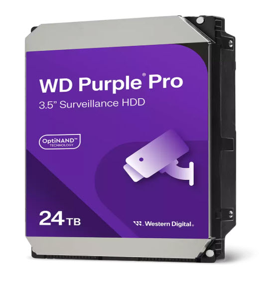 Milwaukee PC - WD 24TB Purple Pro Hard Drive - 3.5" SATA6Gb/s, 7200RPM 512MB Cache