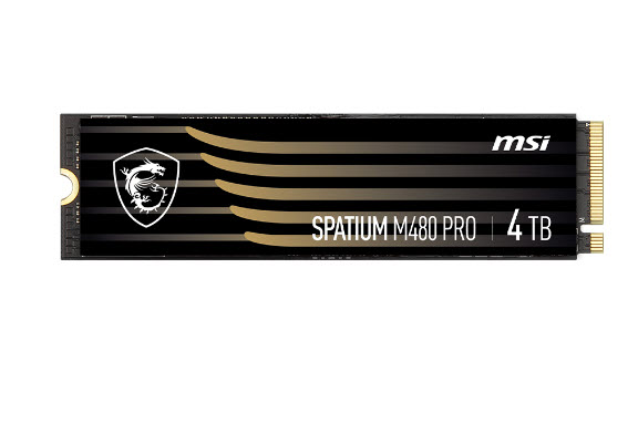 Milwaukee PC - MSI SPATIUM M480 PRO PCIe 4.0 NVME M.2 4TB SSD - R/W 7400-7000, 