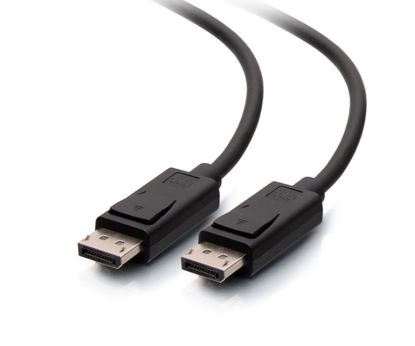 Milwaukee PC - C2G 6ft (1.8m) DisplayPort Cable with Latches 8K UHD M/M - Black