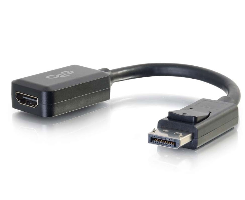 Milwaukee PC - C2G 8"  DisplayPort Male to HDMI Female Adapter Converter (TAA Compliant) - Black