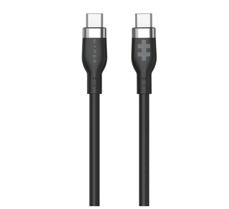 Milwaukee PC - HyperJuice USB-C Silicone Charging Cable (1.5m/5ft) 60W, PD 3.0, M/M, Black