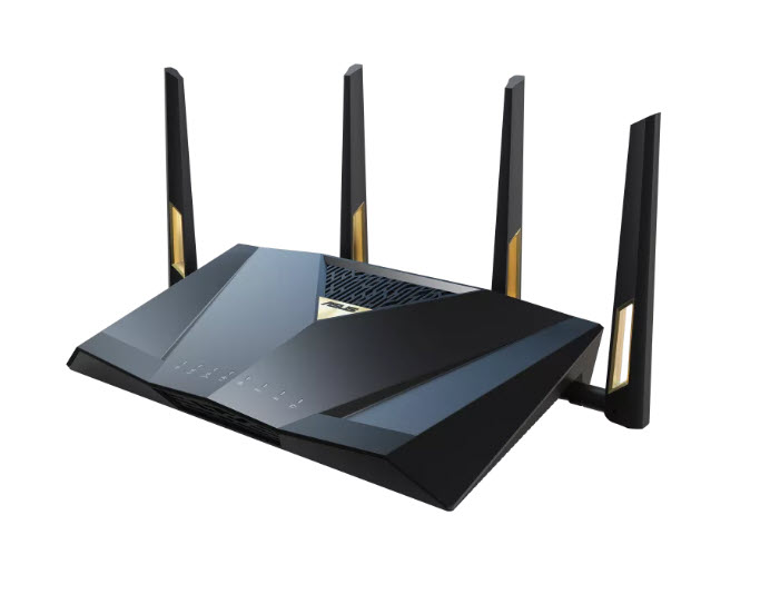 Milwaukee PC - ASUS RT-BE88U Wi-Fi 7 Router - Dual Band, AiMesh, 4K-QAM, MLO, Dual 10G, 4x1G, 4x2.5G, VPN